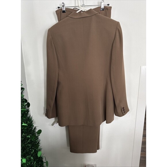 NEW Talbots Women's Pure Silk Suit Jacket/Pant Set Lined Sz 10 Brown MSRP $286 - Picture 8 of 10